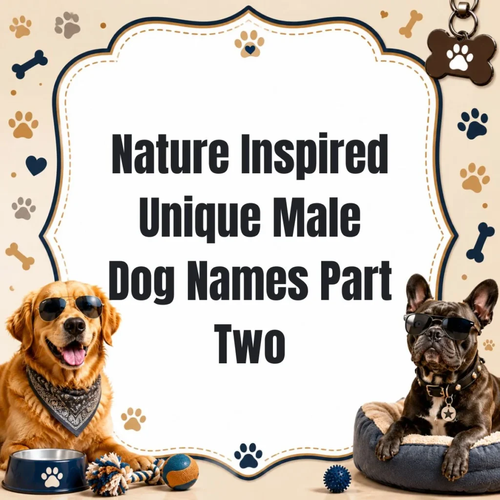 Nature Inspired Unique Male Dog Names Part Two