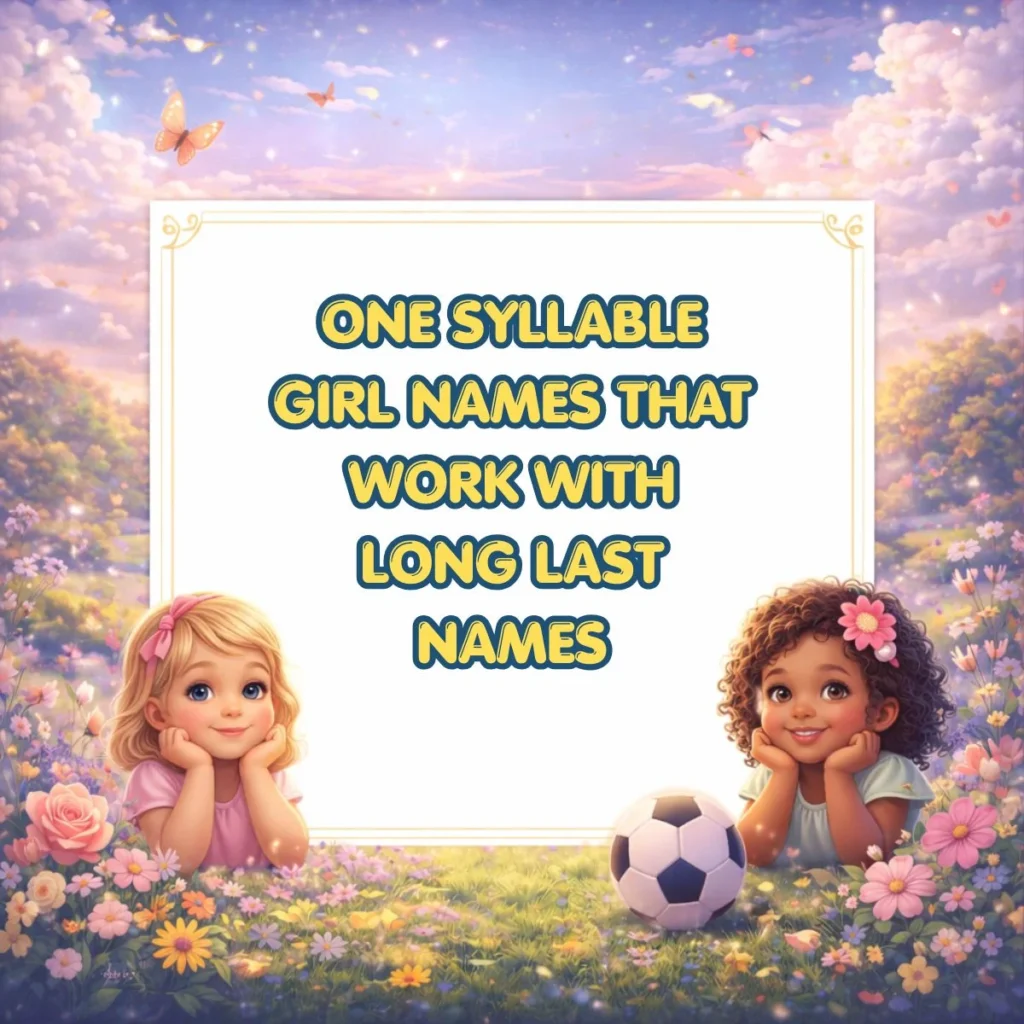One Syllable Girl Names That Work With Long Last Names