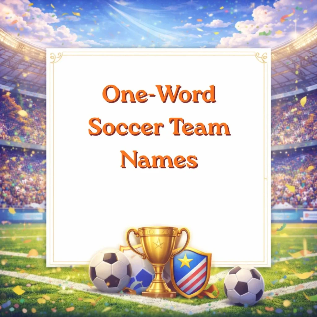 One-Word Soccer Team Names
