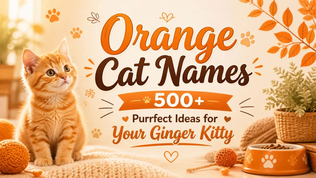 Orange Cat Names 🐱 500+ Purrfect Ideas for Your Ginger Kitty