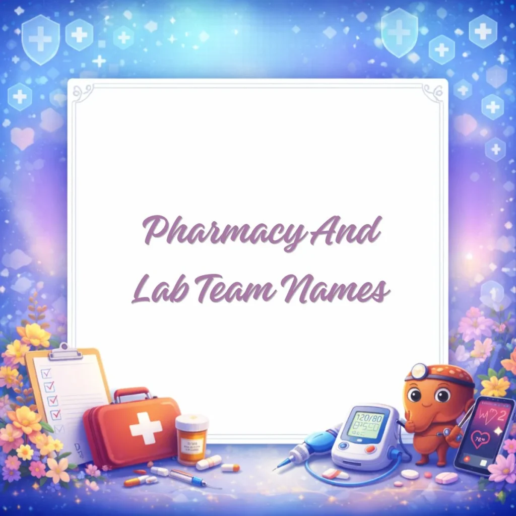 Pharmacy And Lab Team Names