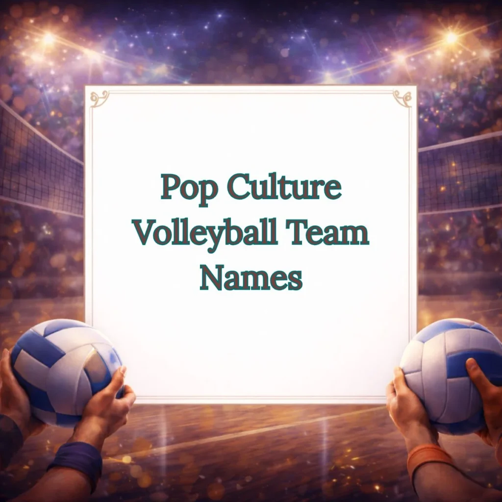 Pop Culture Volleyball Team Names