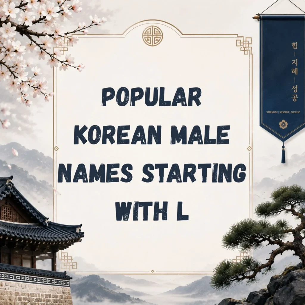 Popular Korean Male Names Starting with L
