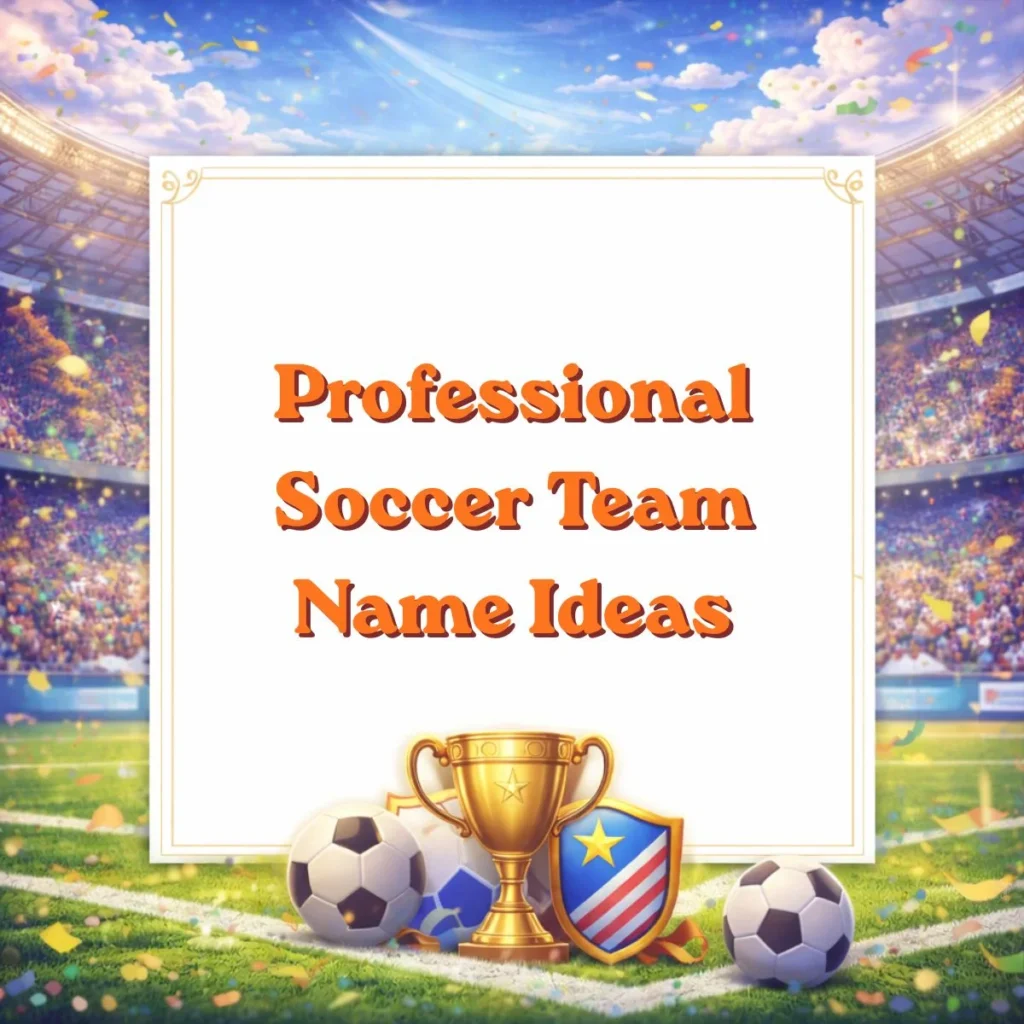 Professional Soccer Team Name Ideas
