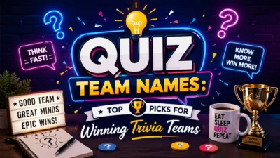 Quiz Team Names Top Picks for Winning Trivia Teams