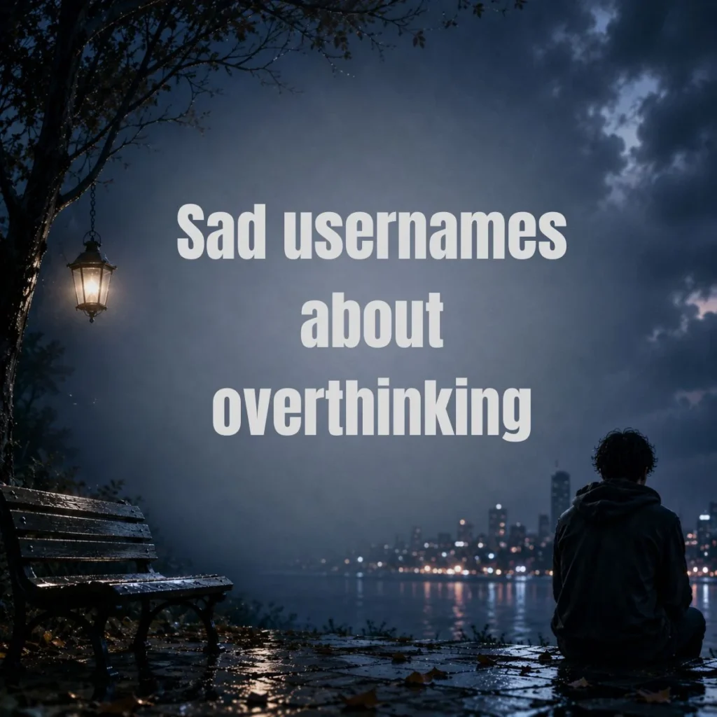 Sad usernames about overthinking