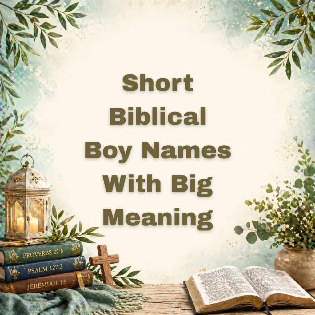 Short Biblical Boy Names With Big Meaning