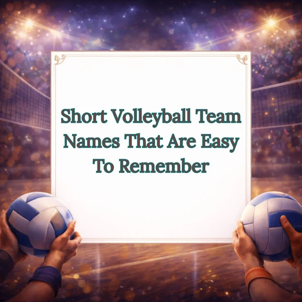 Short Volleyball Team Names That Are Easy To Remember