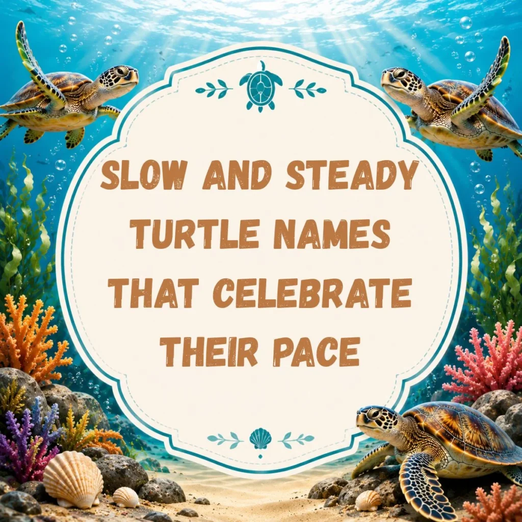 Slow and Steady Turtle Names That Celebrate Their Pace