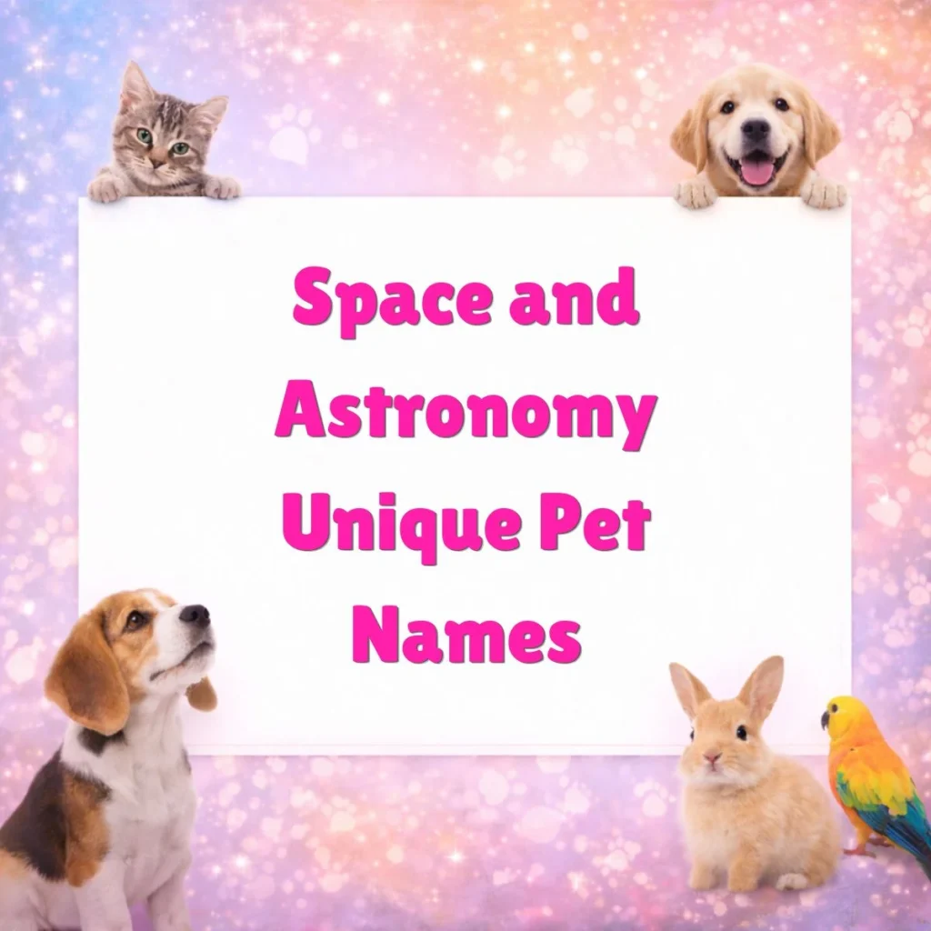 Space and Astronomy Unique Pet Names