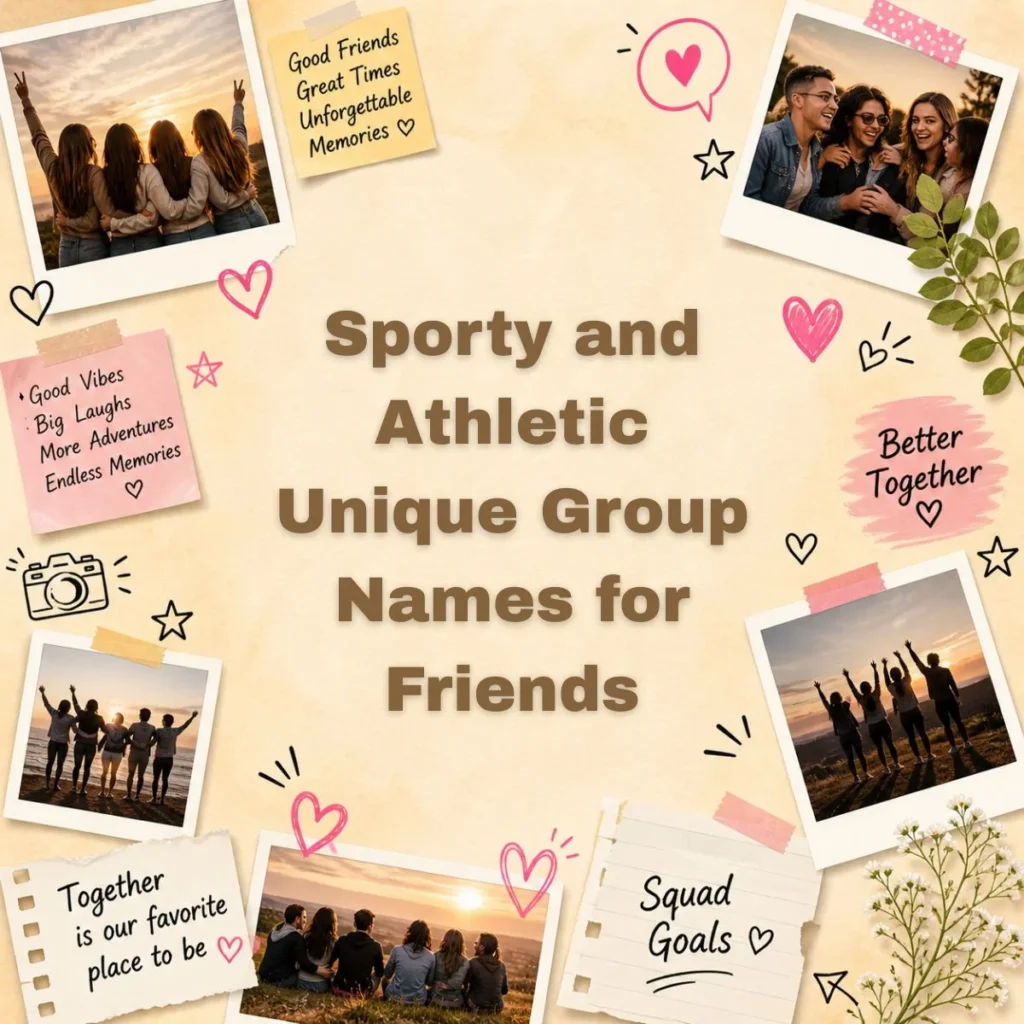Sporty and Athletic Unique Group Names for Friends