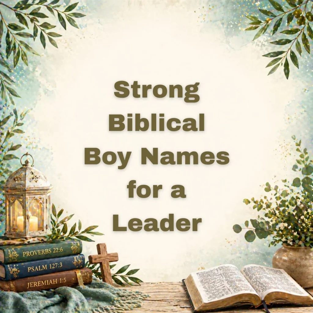 Strong Biblical Boy Names for a Leader