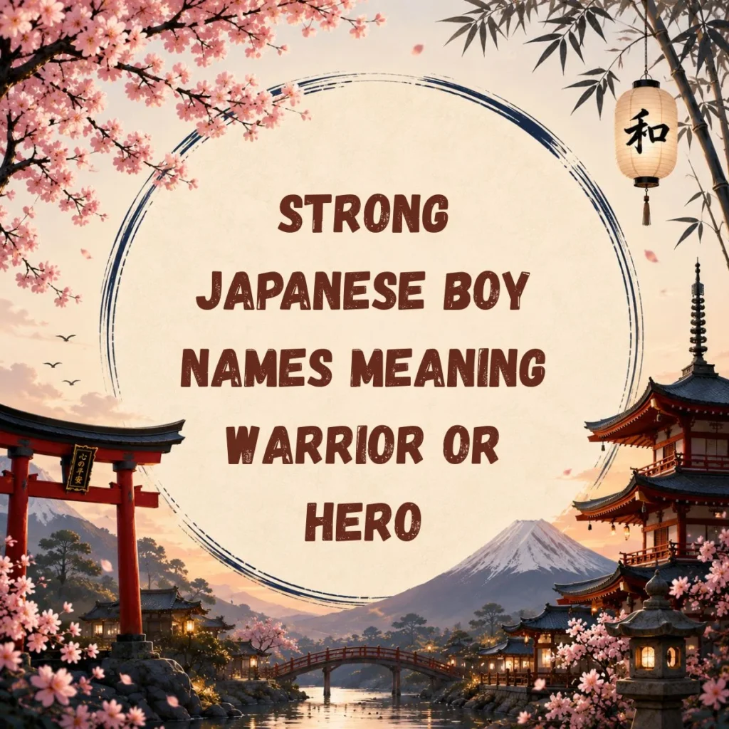 Strong Japanese Boy Names Meaning Warrior or Hero