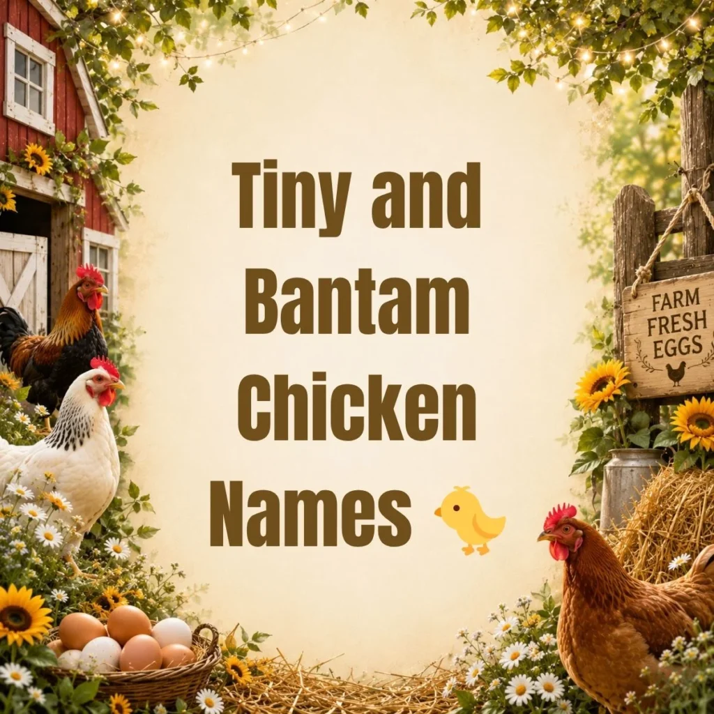 Tiny and Bantam Chicken Names 🐤