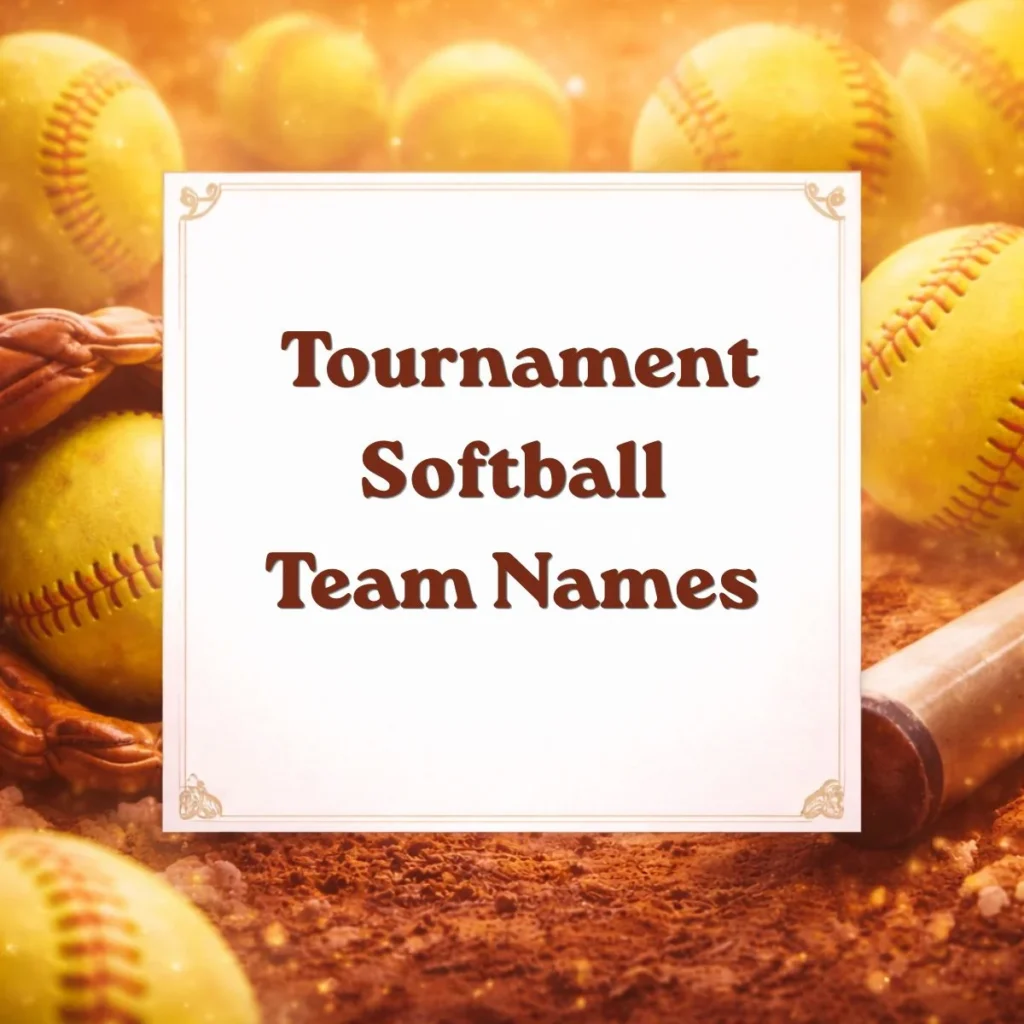 Tournament Softball Team Names