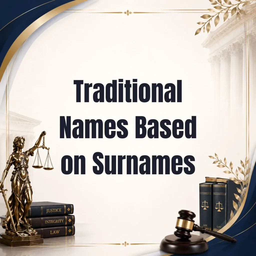 Traditional Names Based on Surnames