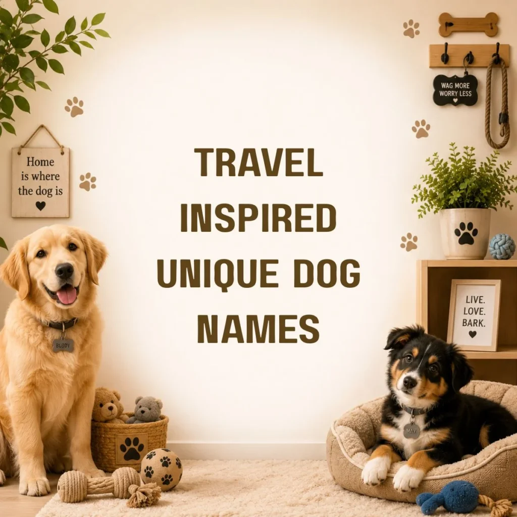 Travel Inspired Unique Dog Names