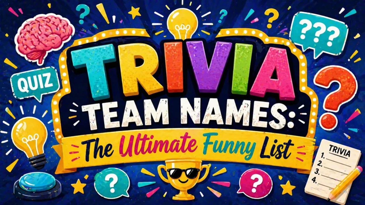 Trivia Team Names The Ultimate Funny List