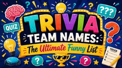 Trivia Team Names The Ultimate Funny List