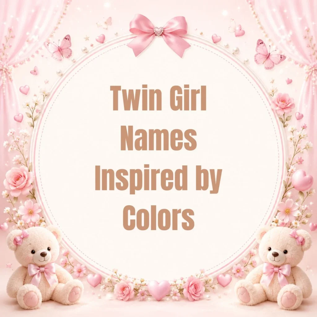 Twin Girl Names Inspired by Colors