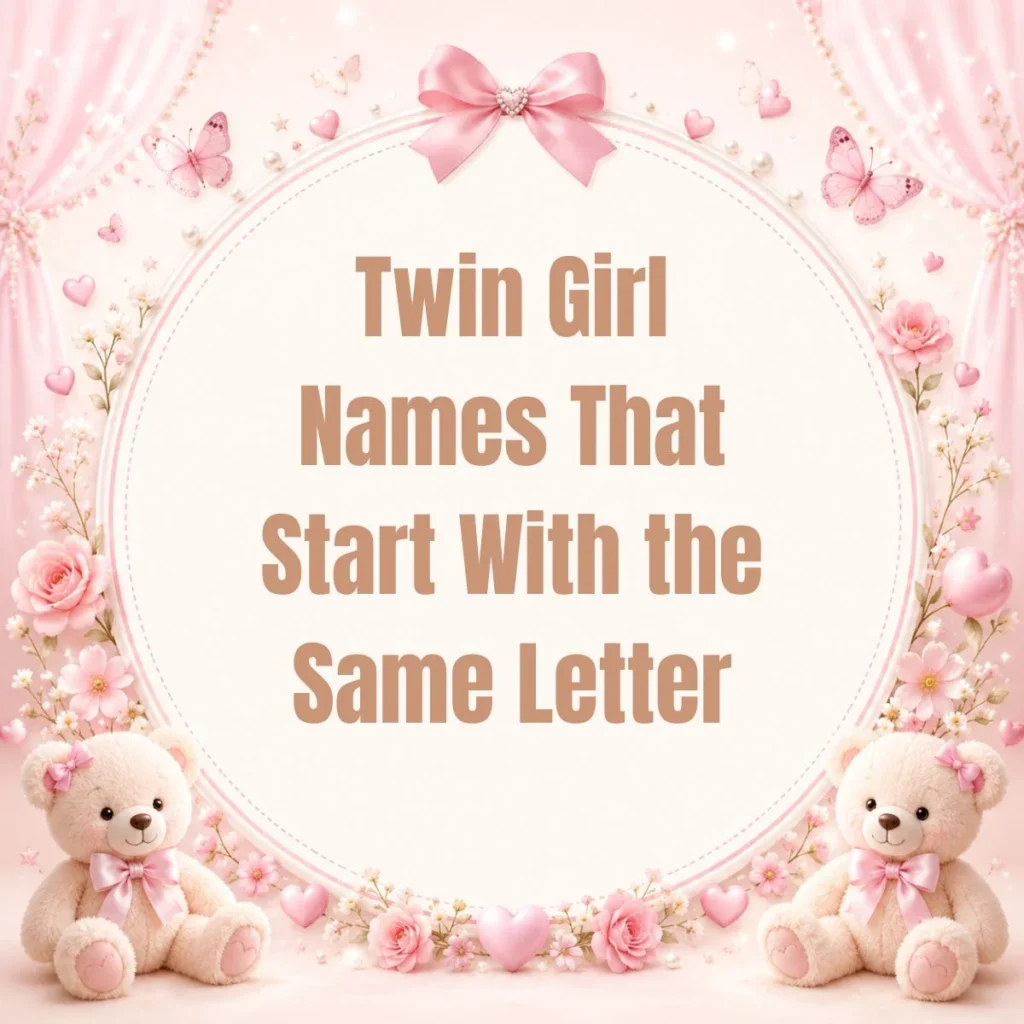 Twin Girl Names That Start With the Same Letter