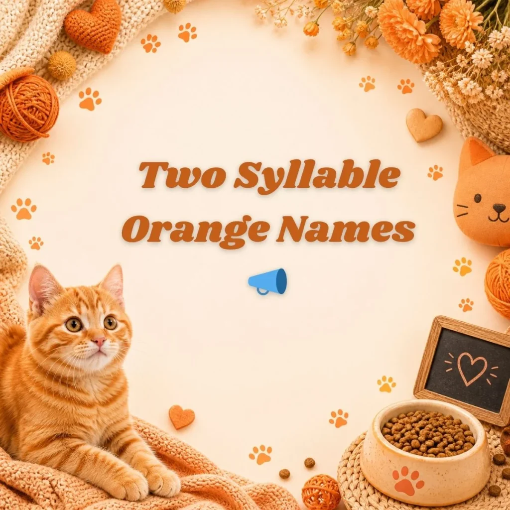 Two Syllable Orange Names 📣 (1)