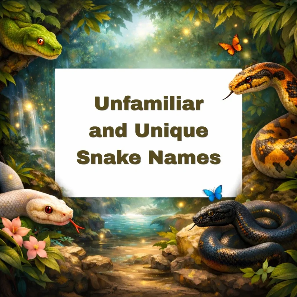 Unfamiliar and Unique Snake Names