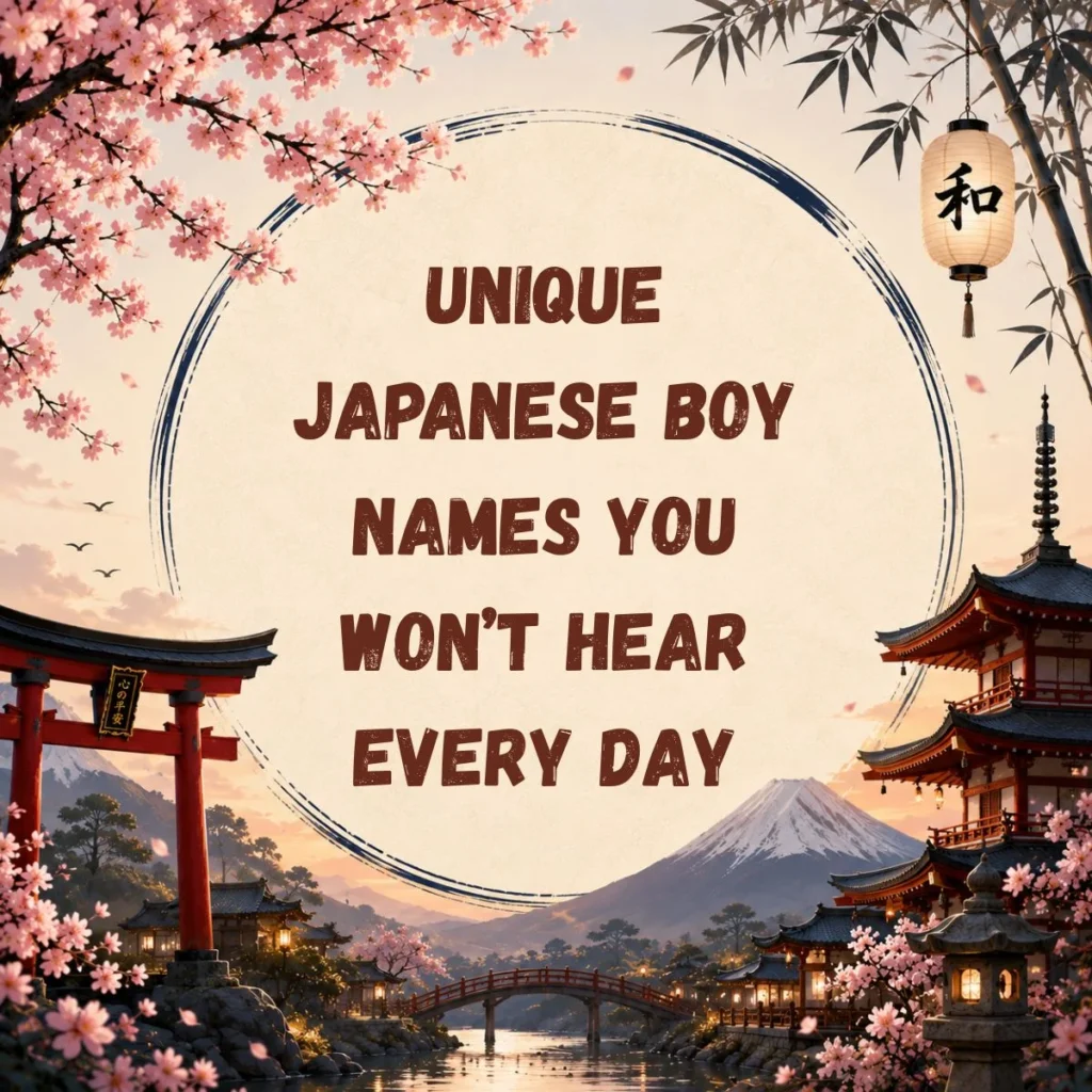 Unique Japanese Boy Names You Won’t Hear Every Day