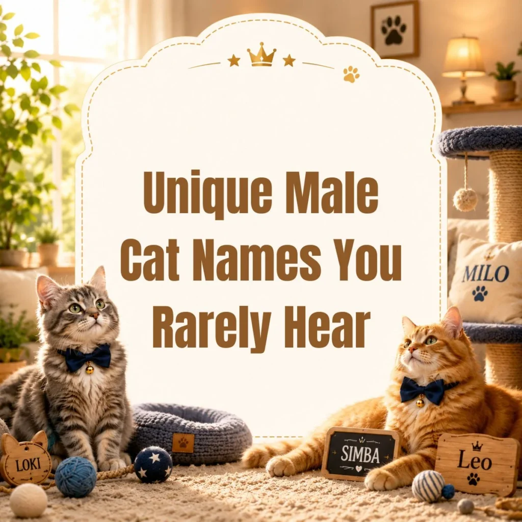 Unique Male Cat Names You Rarely Hear