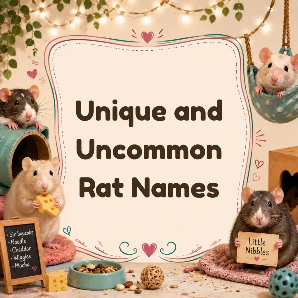 Unique and Uncommon Rat Names