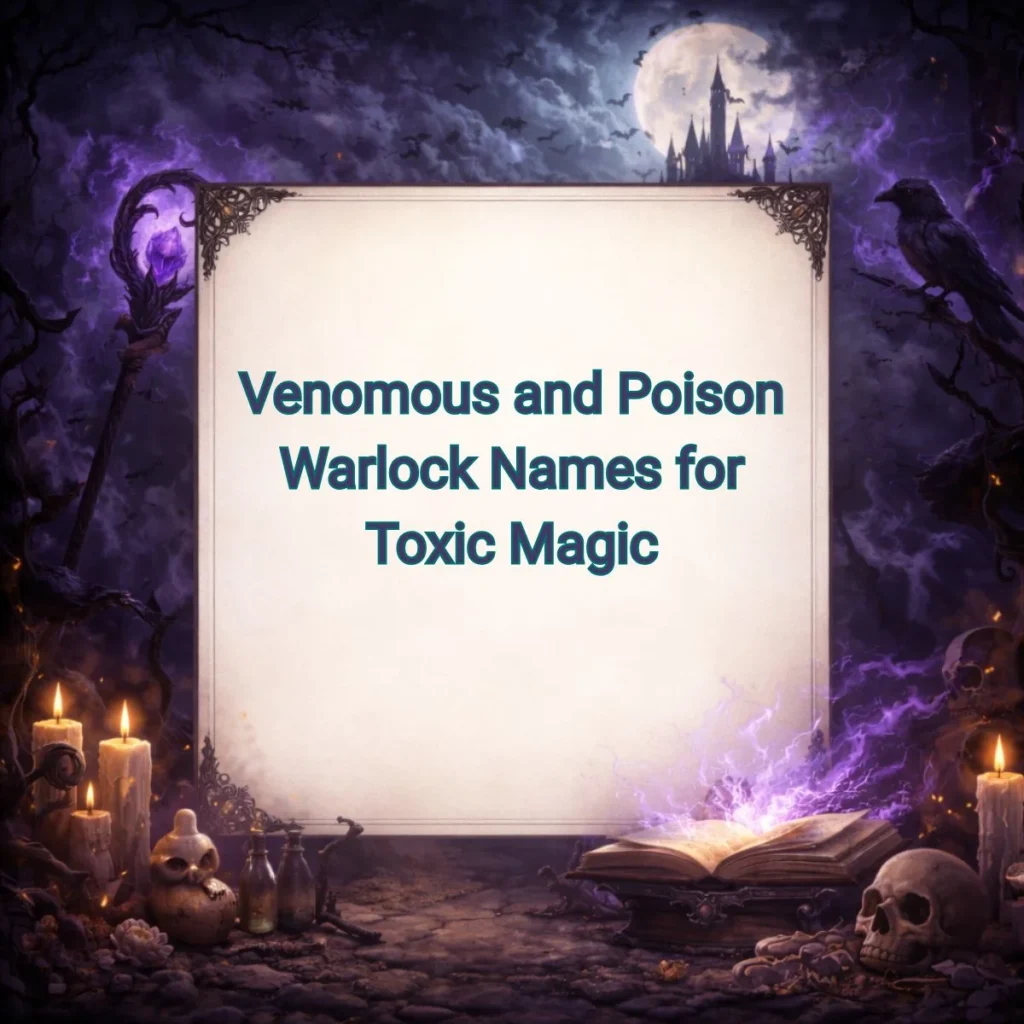 Venomous and Poison Warlock Names for Toxic Magic