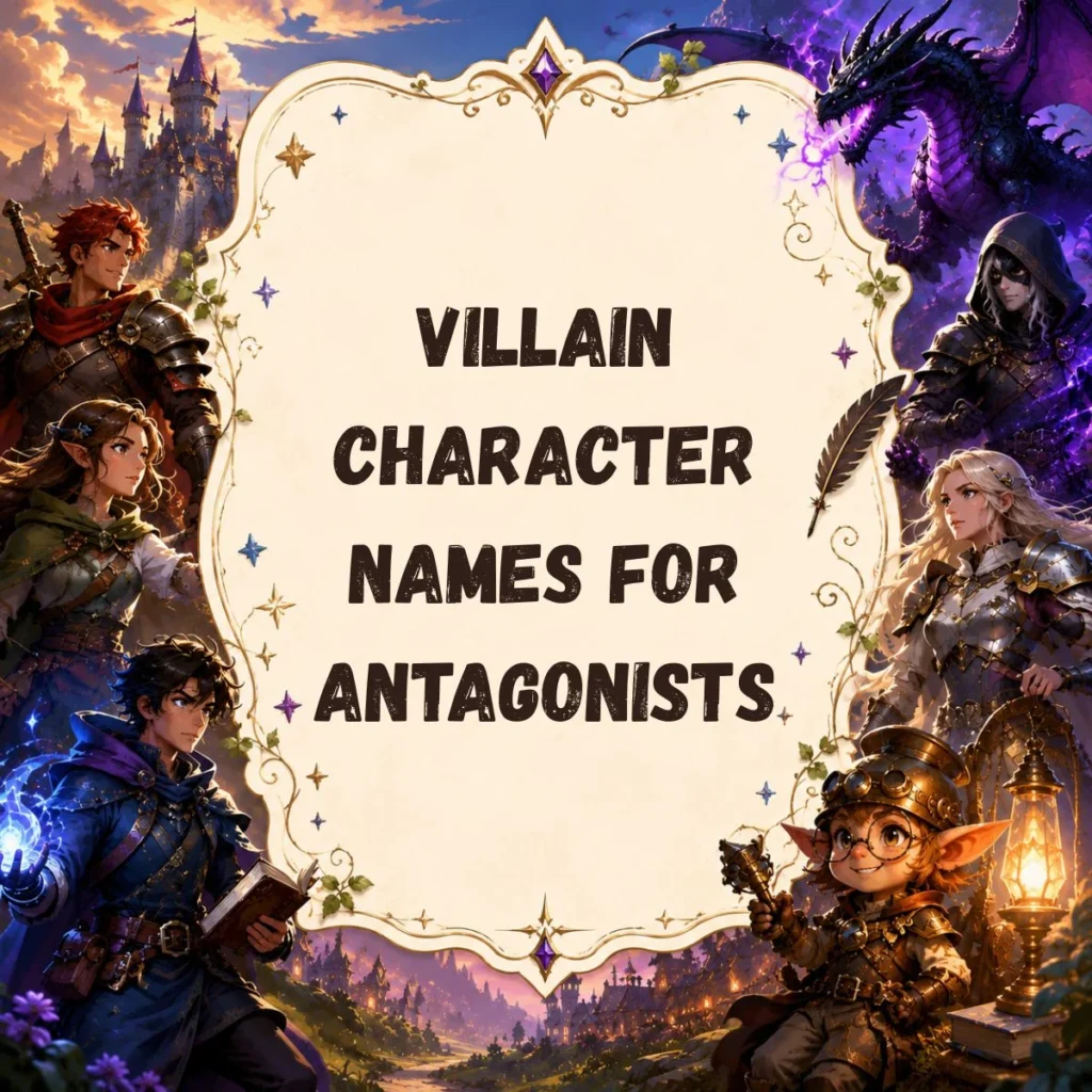 Villain Character Names for Antagonists
