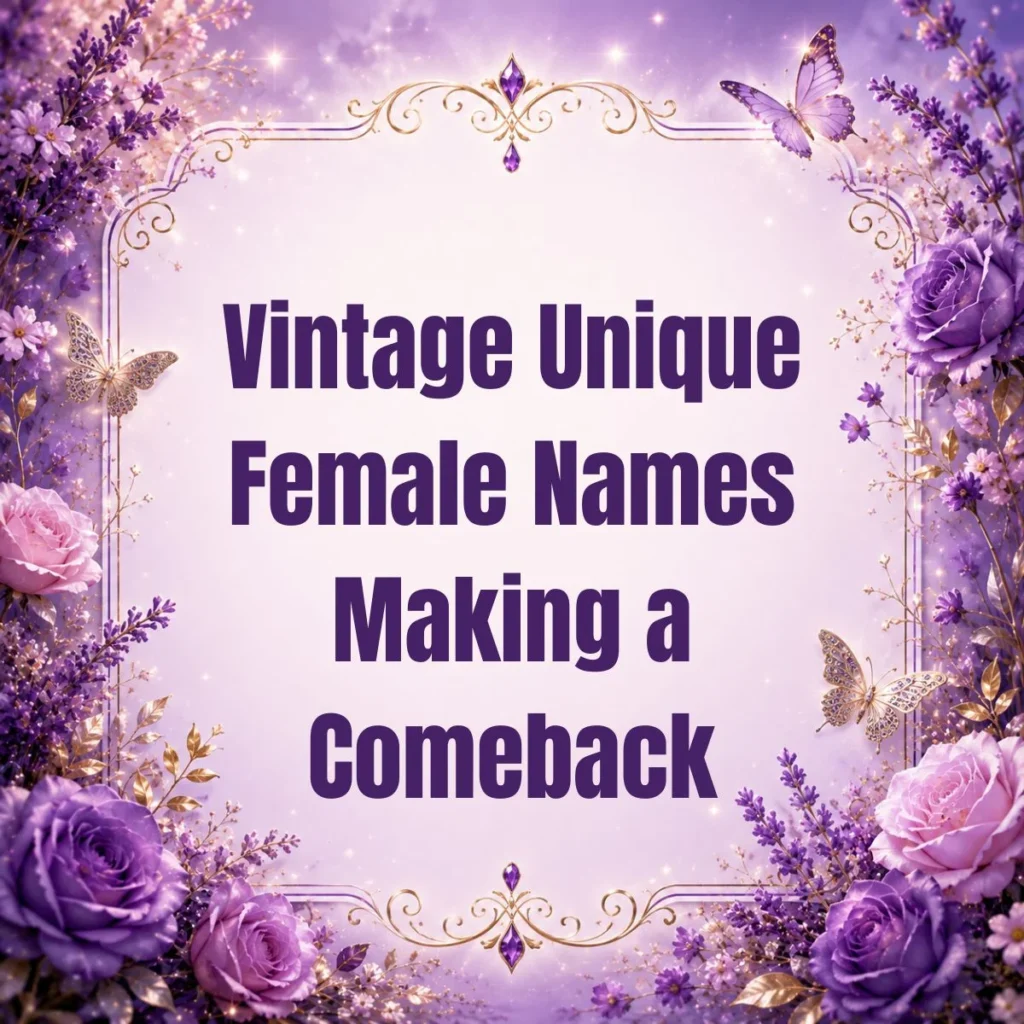 Vintage Unique Female Names Making a Comeback