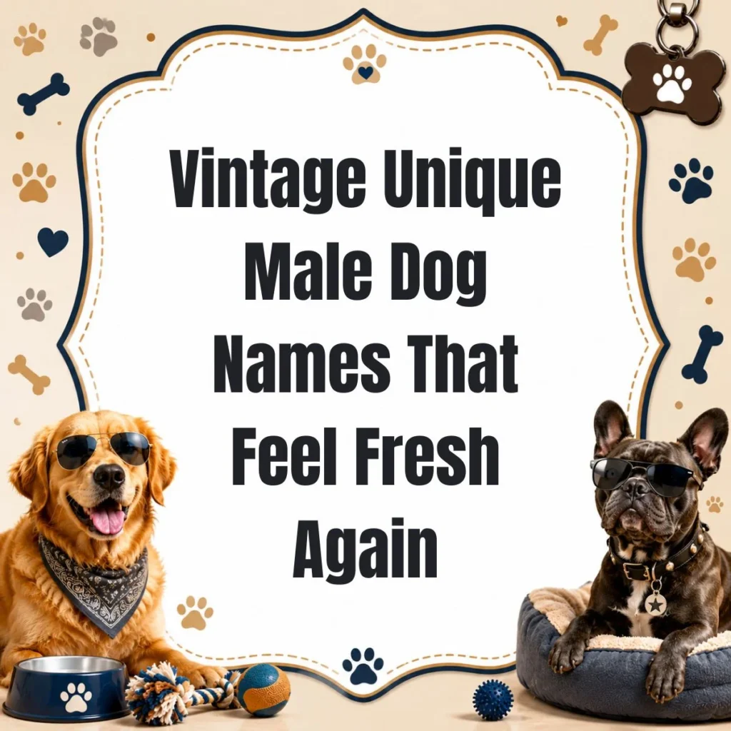 Vintage Unique Male Dog Names That Feel Fresh Again