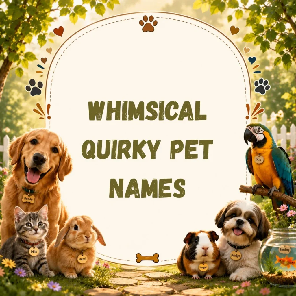 Whimsical Quirky Pet Names