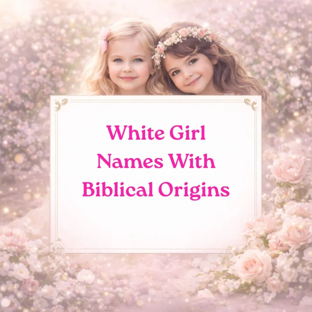 White Girl Names With Biblical Origins