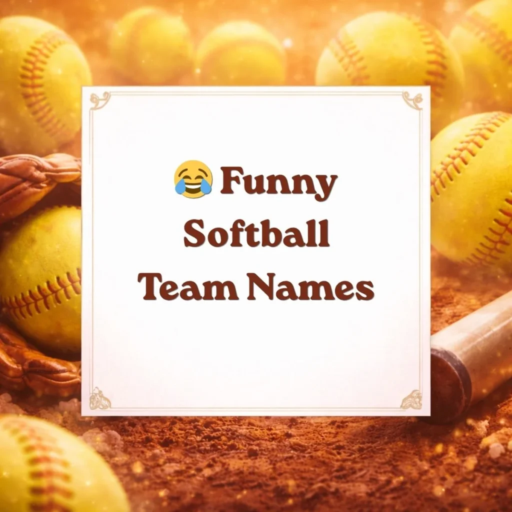 😂 Funny Softball Team Names