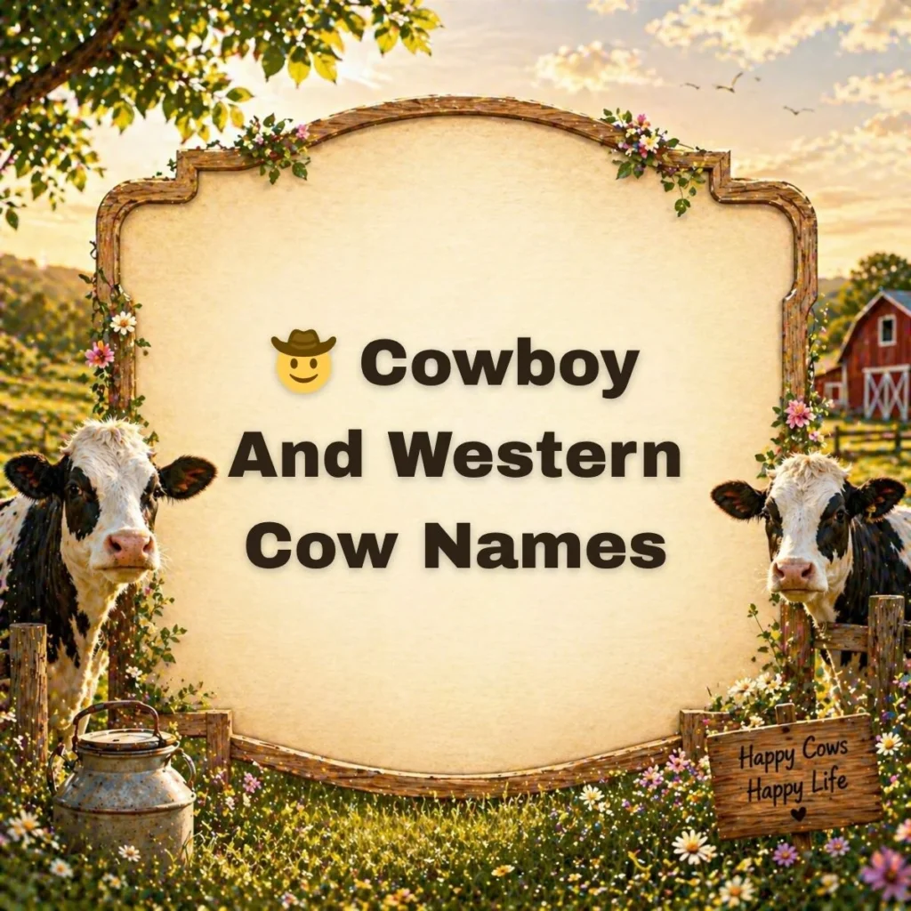 🤠 Cowboy And Western Cow Names