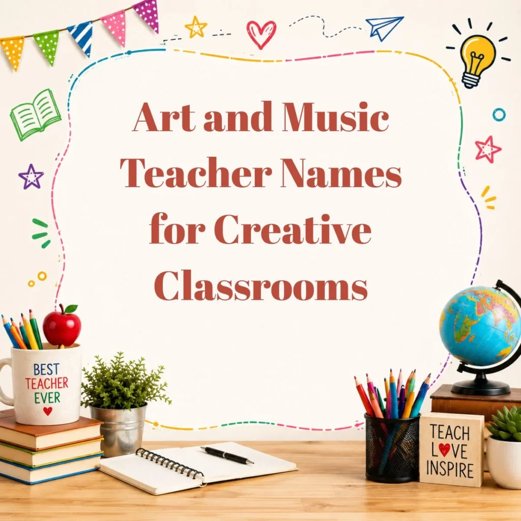 Art and Music Teacher Names for Creative Classrooms