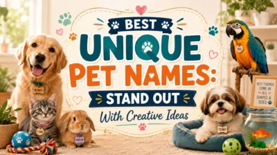Best Unique Pet Names Stand Out With Creative Ideas