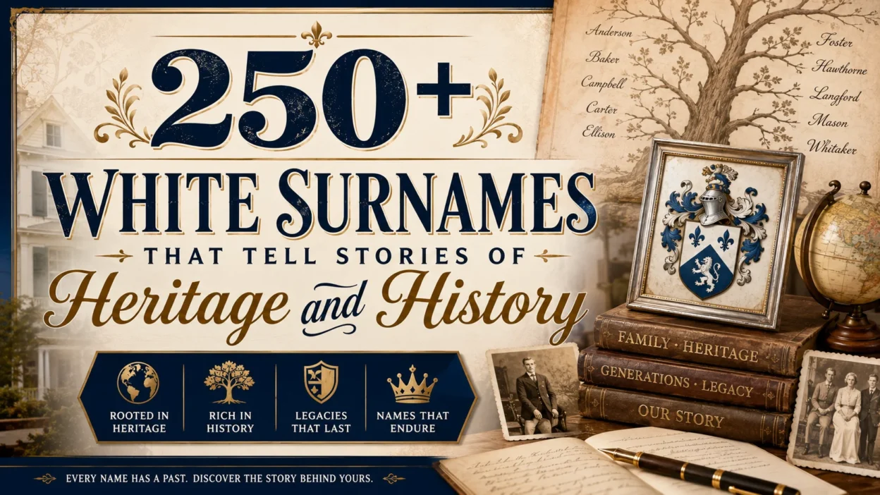 250+ White Surnames That Tell Stories of Heritage and History