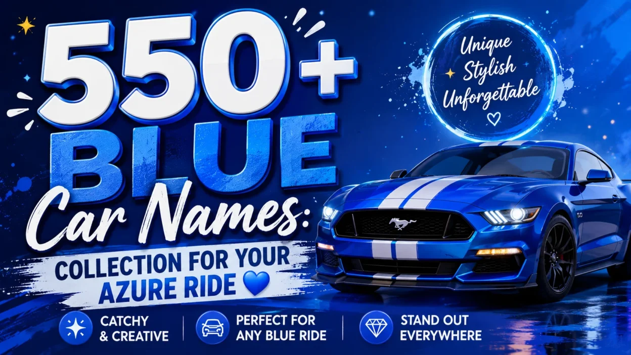 550+ Blue Car Names Collection for Your Azure Ride 💙