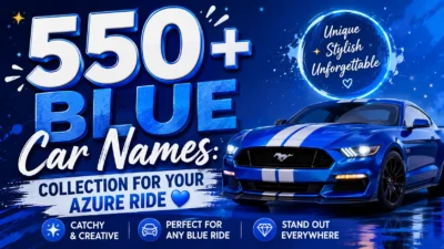 550+ Blue Car Names Collection for Your Azure Ride 💙