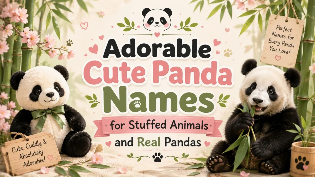 Adorable Cute Panda Names for Stuffed Animals and Real Pandas