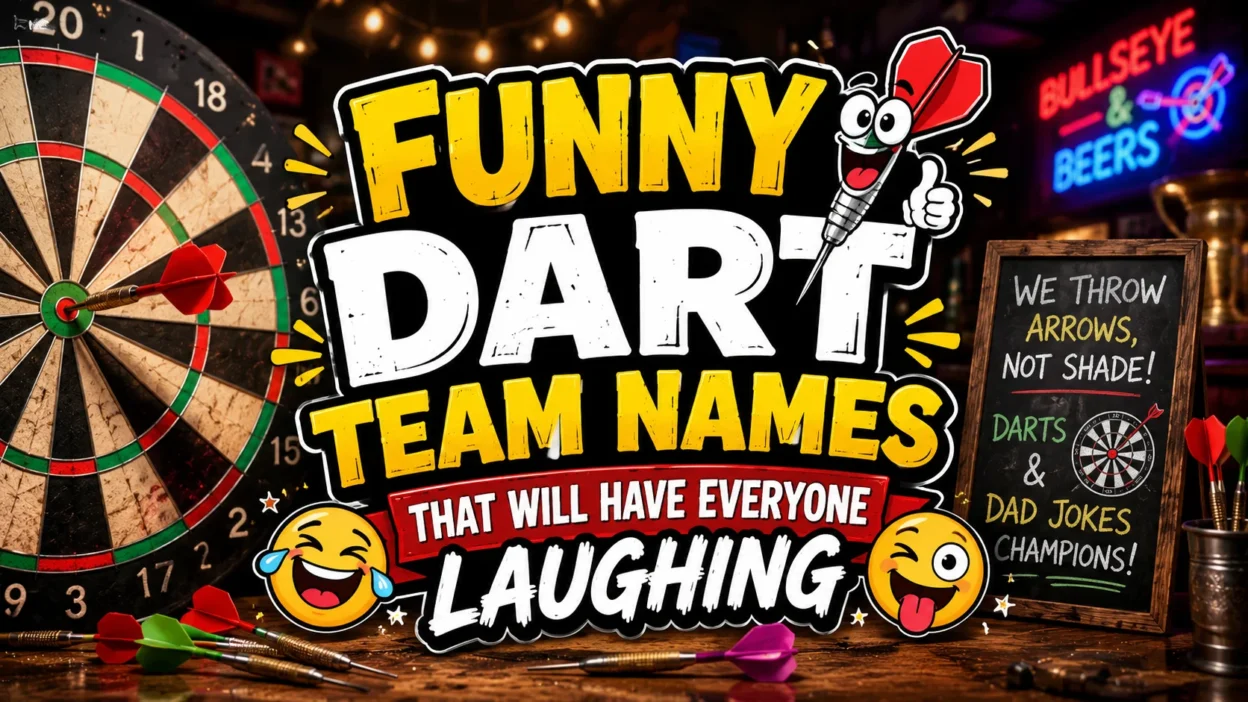 Funny Dart Team Names That Will Have Everyone Laughing