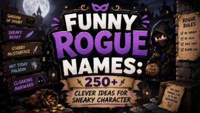 Funny Rogue Names 250+ Clever Ideas for Sneaky Character