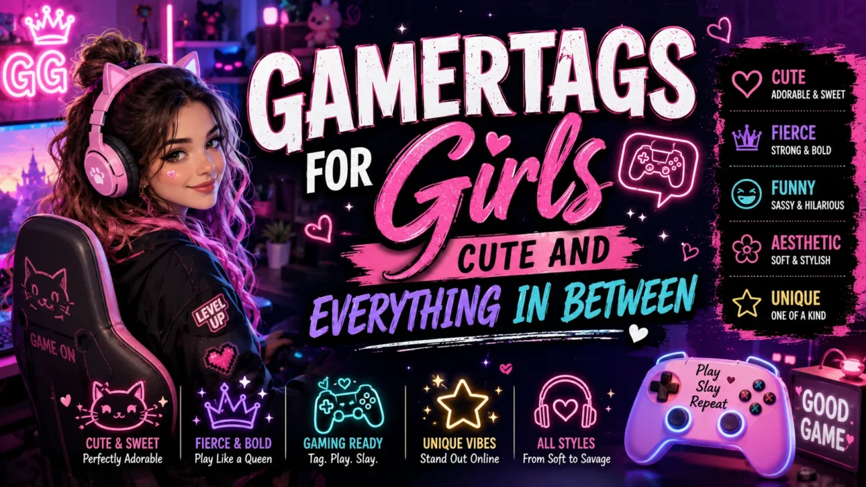 Gamertags for Girls Cute and Everything in Between 🎮