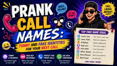 Prank Call Names Funny And Fake Identities for Your Next Call