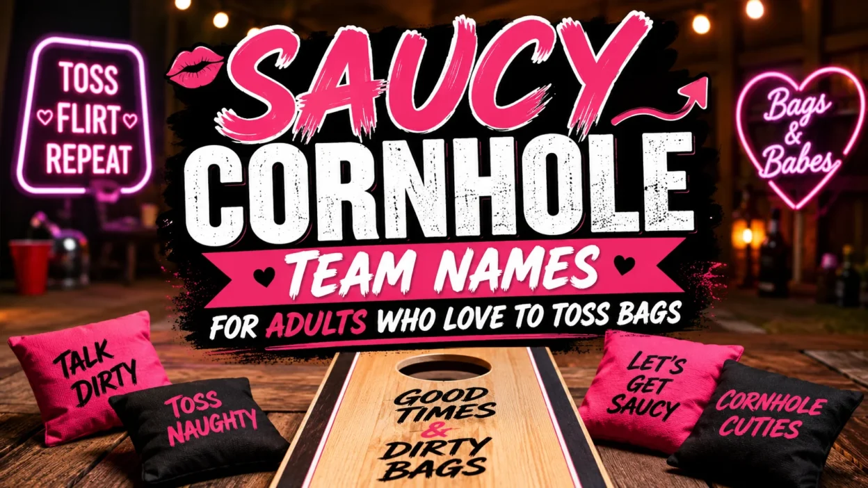 Saucy Cornhole Team Names for Adults Who Love to Toss Bags