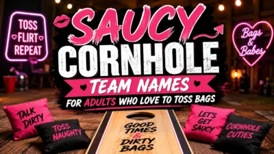 Saucy Cornhole Team Names for Adults Who Love to Toss Bags
